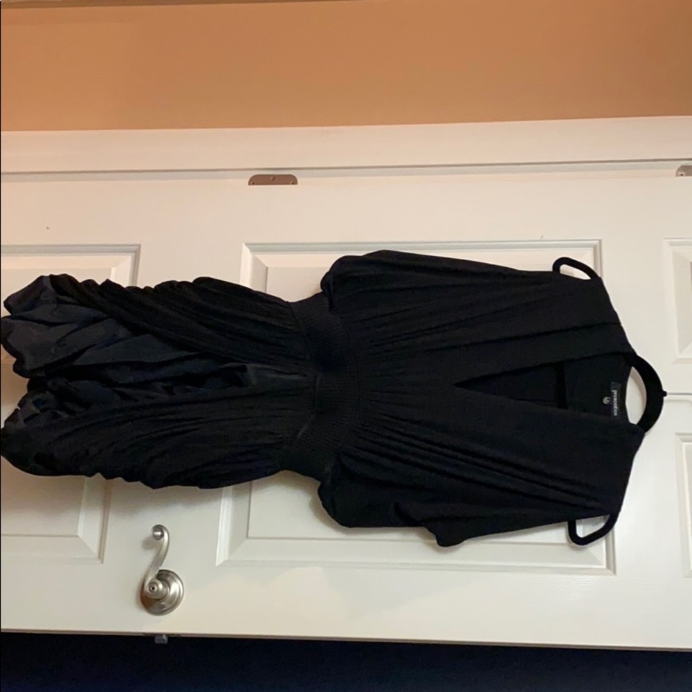 Black Ruching Side Women’s Dress